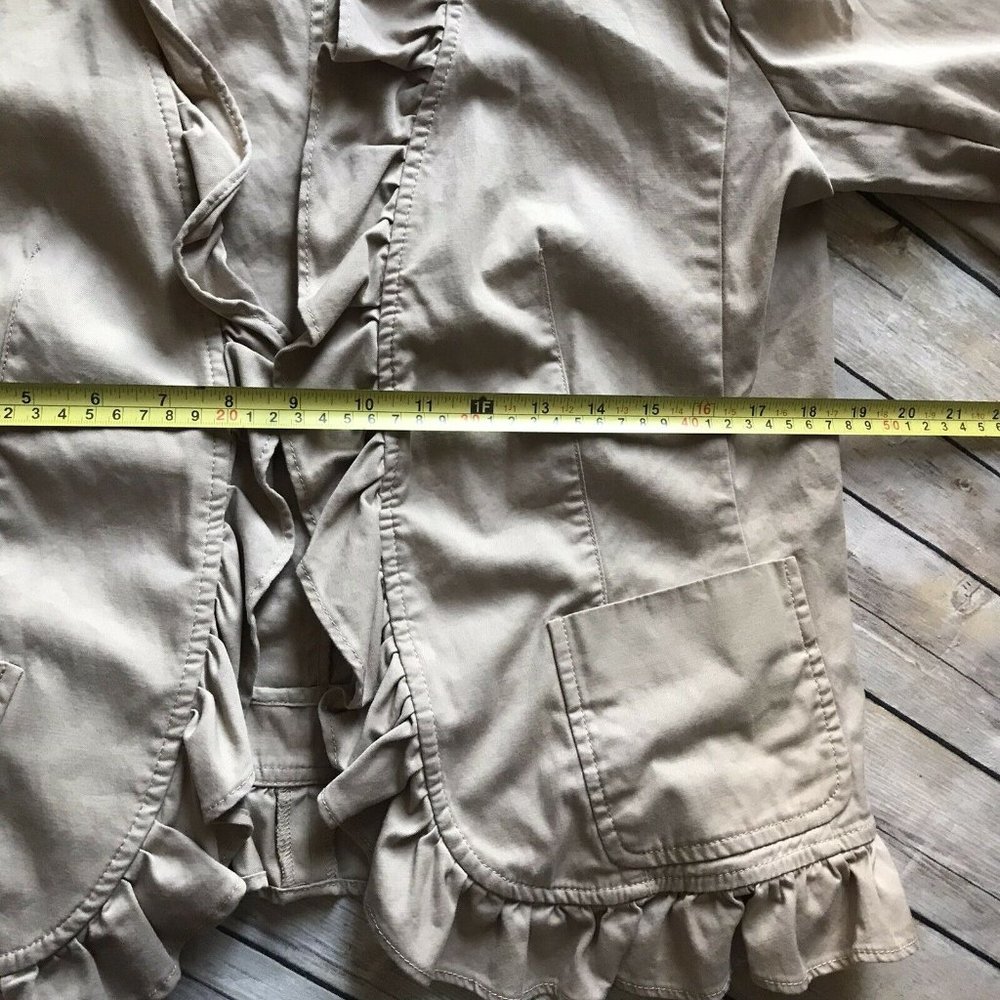 Talbots Beige Ruffle Edge Blazer - Picture 7 of 7